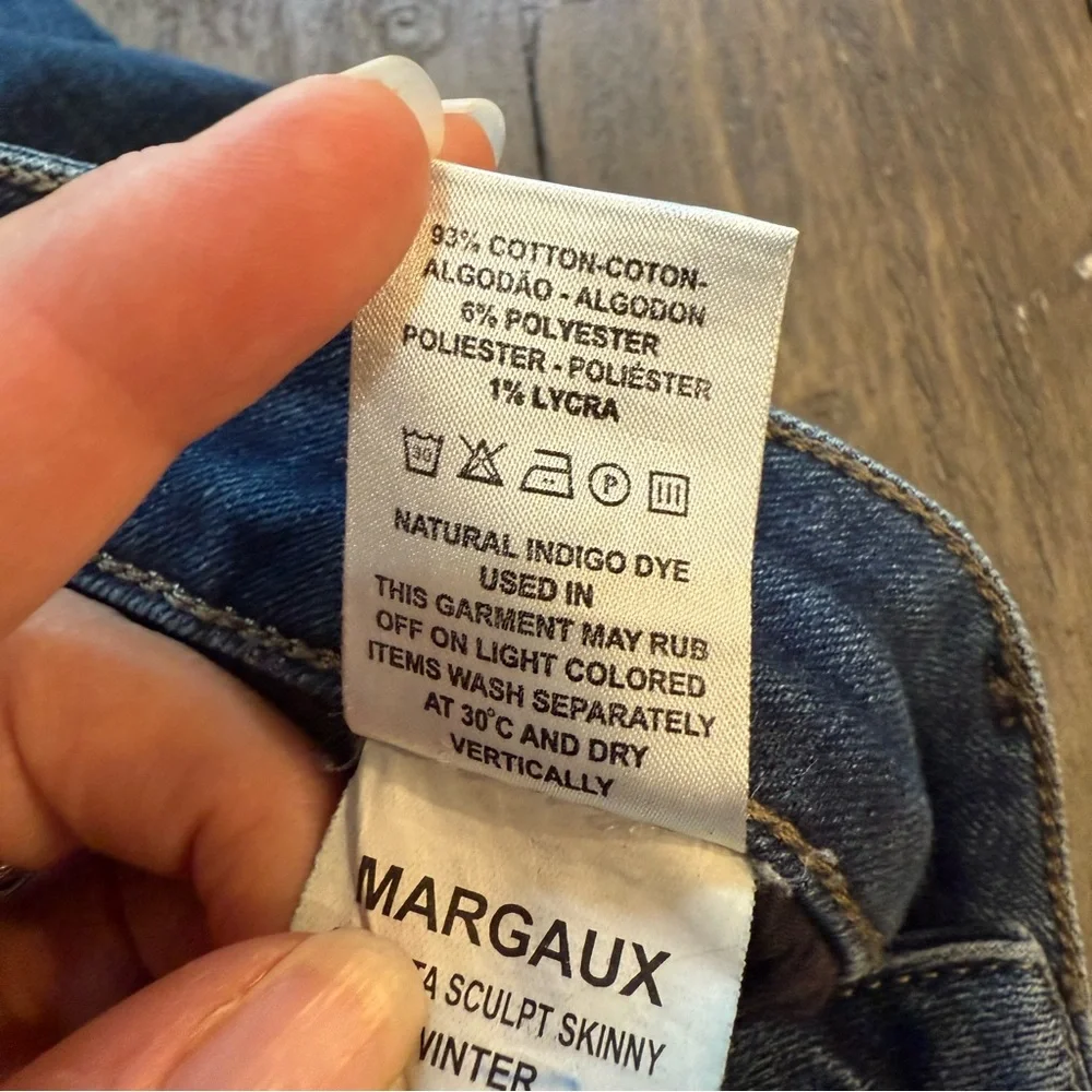 DL1961 Women's Margaux 28” Insta Sculpt Skinny Deep Indigo Jeans Size‎ 29 Chic